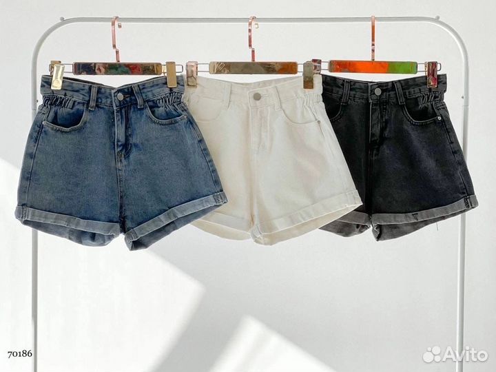 Шорты джинсовые синие 42,44 новые