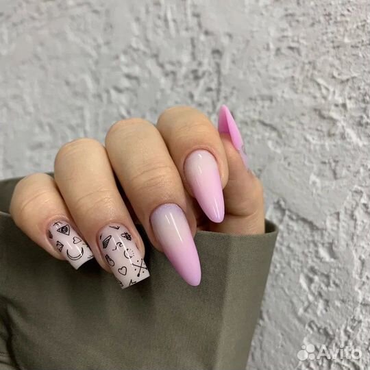 Маникюр укрепление наращивание гель лак