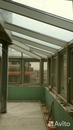 Безрамное остекление террасы