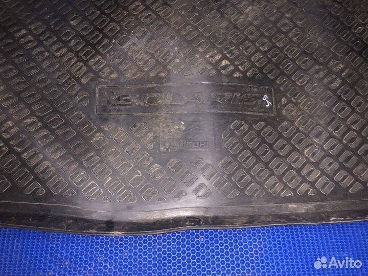 Коврик багажника hyundai solaris 1 хэтчбек