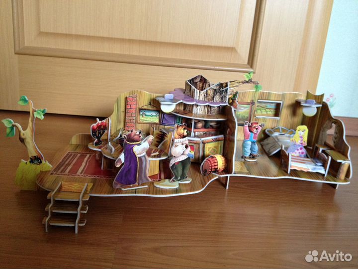 Пазлы 3D Три медведя 127 деталей