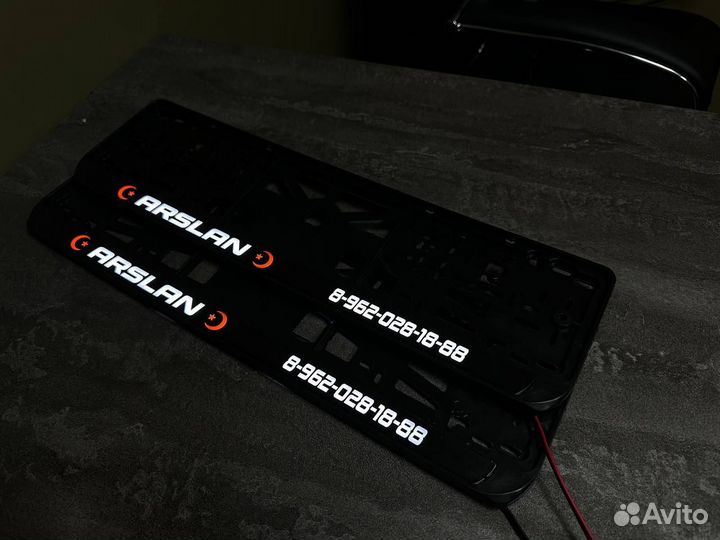 LED рамка номера с вашим дизайном