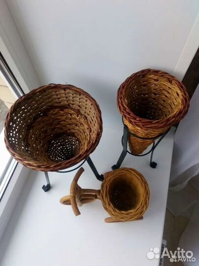 Аромалампа, Кашпо Подставка для цветов из ротанга