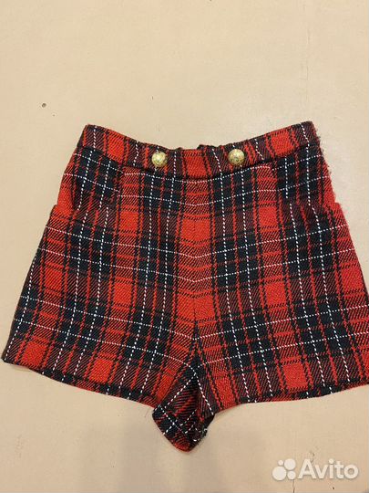Твидовые шорты zara