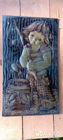 Картина медная чеканка СССР