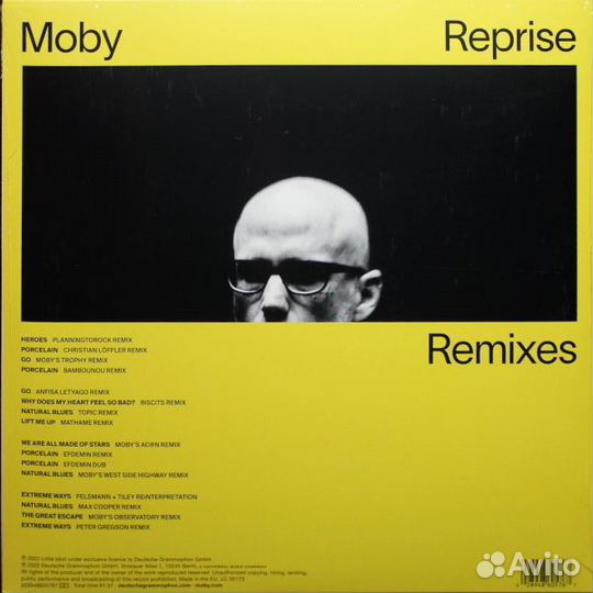 Виниловая пластинка Moby - Reprise Remixes (Black