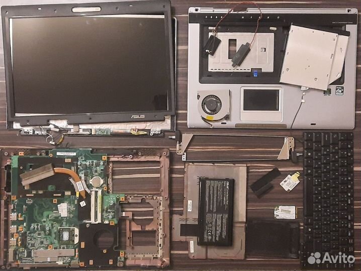 Разборка ноутбука asus X50N