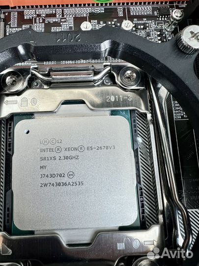 Комплект lga 2011 Xeon e5 2670 v3+16GB Ozu