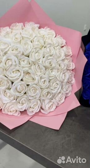 Букет синих роз