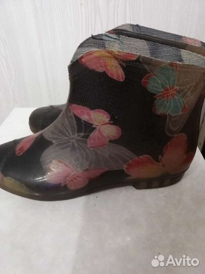 Резиновые полусапожки 37размер