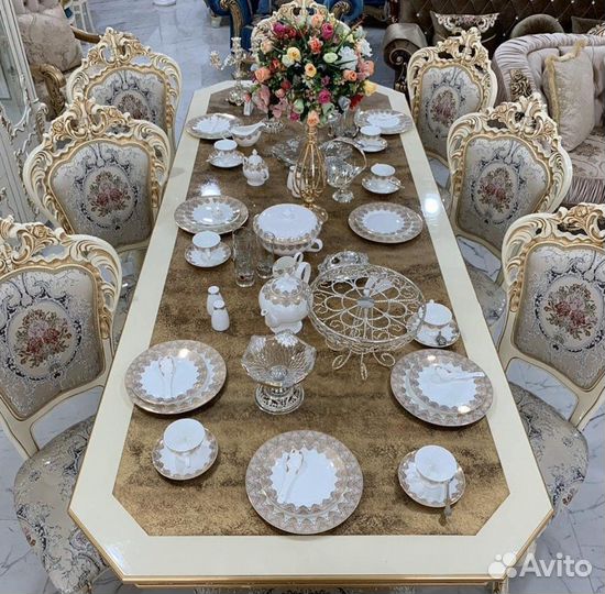 Стол Голд стулья Шейх