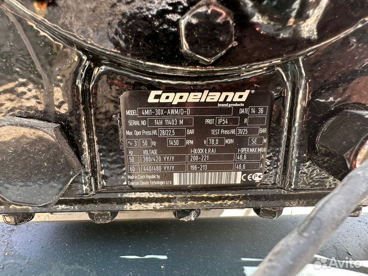 Цхм на поршневых Copeland Компрессора 126 кВт