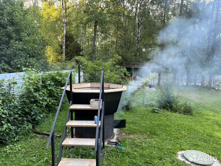 Баня на дровах с чаном