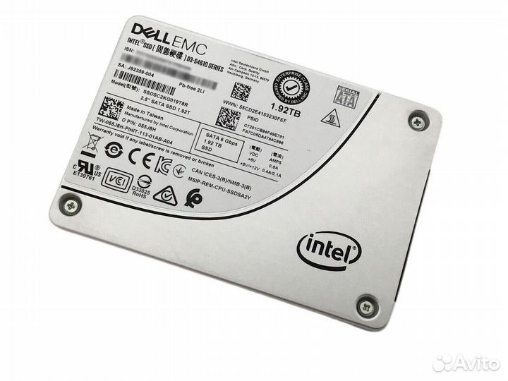 Серверный SSD Intel D3-S4610 1.92tb