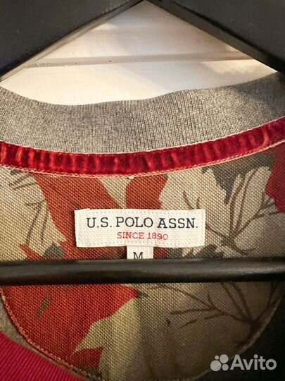 Us polo assn поло с длинными руковами