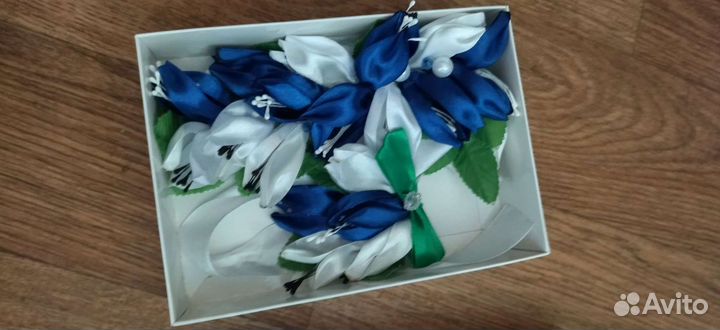 Ободок и брошь