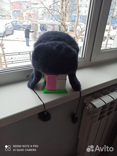 Шапка зимняя норковая женская