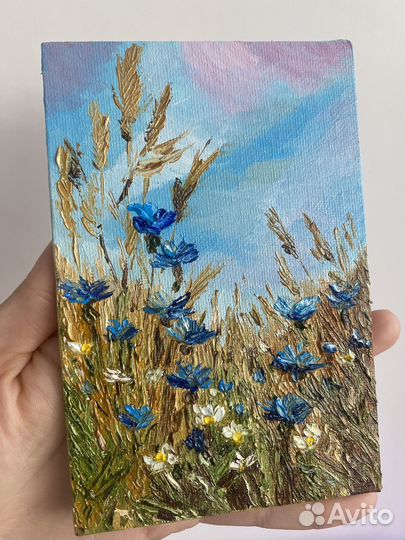 Миниатюры маслом цветы