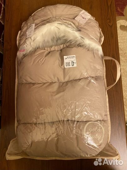 Зимний конверт для новорожденных (овечья шерсть)