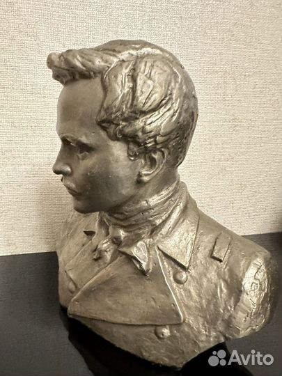 Бюст Михаил Юрьевич Лермонтов Силумин Баганов