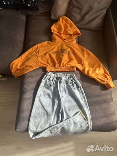 Вещи пакетом на девочку 134 140