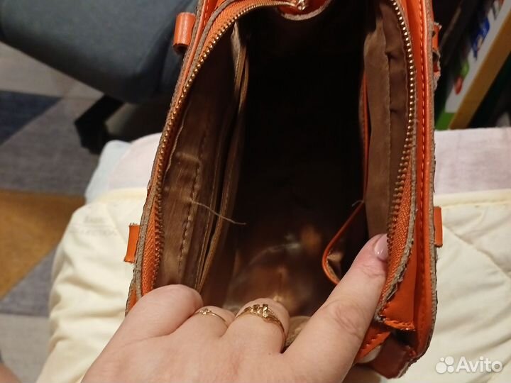 Сумка женская натуральная кожа бу