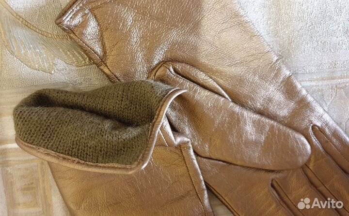Перчатки женские кожаные 7 размер