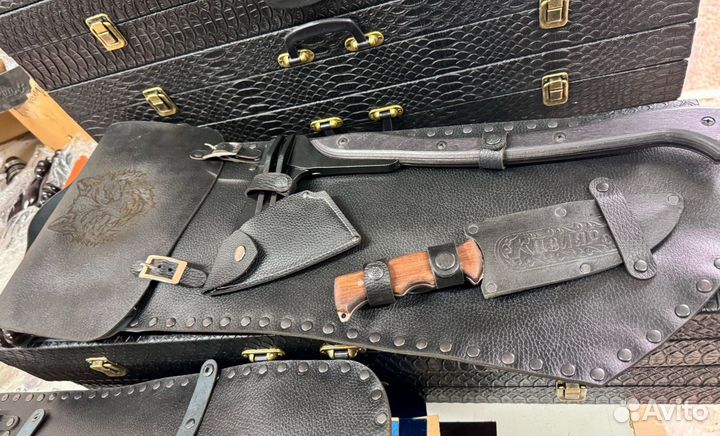 Набор шампуров подарочный в чехле Охотник