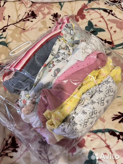 Детские вещи пакетом на девочку 68 74