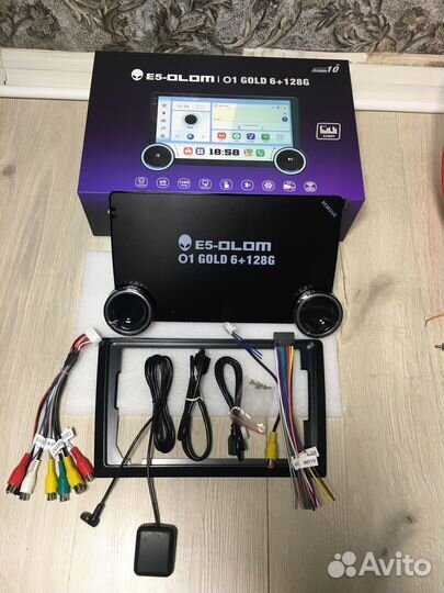 Android магнитола 6/128 гб с крутилками на все авт