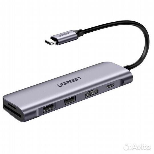 USB Hub (хаб) Ugreen USB-C 6in1 (70411) новый