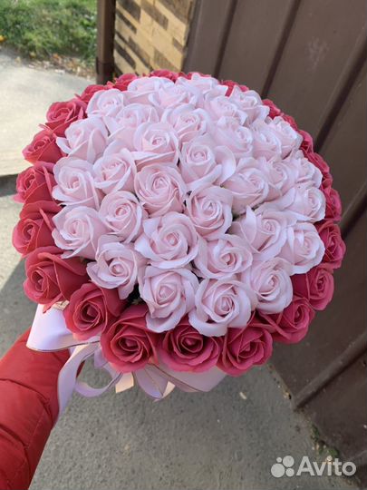 Мыльные розы букет подарок 8 марта праздник