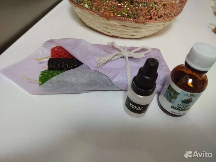 Свечи из натуральной вощины с запахом мёда