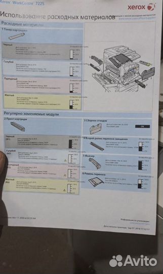 Xerox 7225 мфу лазерный цветной А3