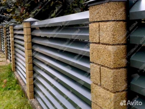 Забор жалюзи еврожалюзи