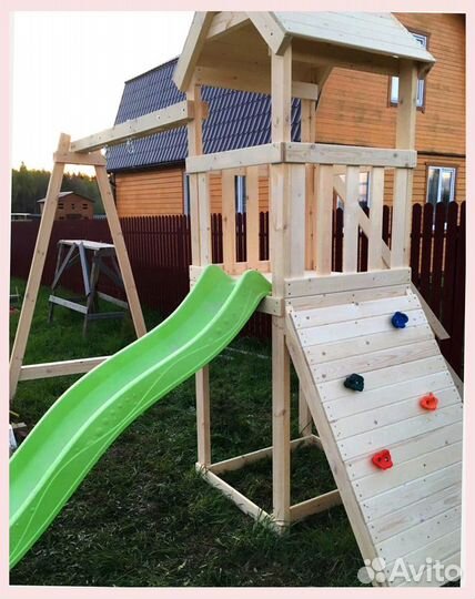 Детская деревянная площадка