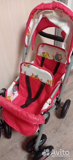 Детская игрушечная коляска для двойни бу