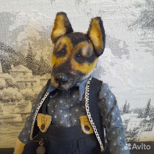 Немецкая овчарка Тедди игрушка