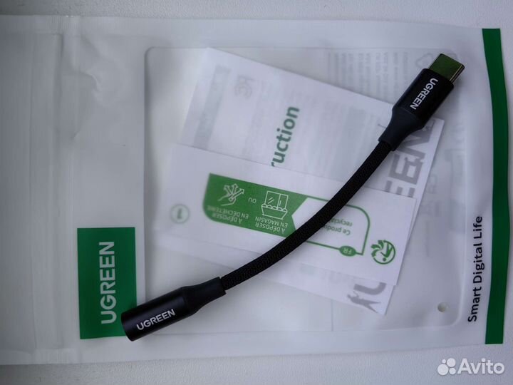 Переходник usb type c на jack 3,5