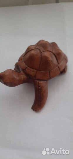 Черепаха фигурка из дерева