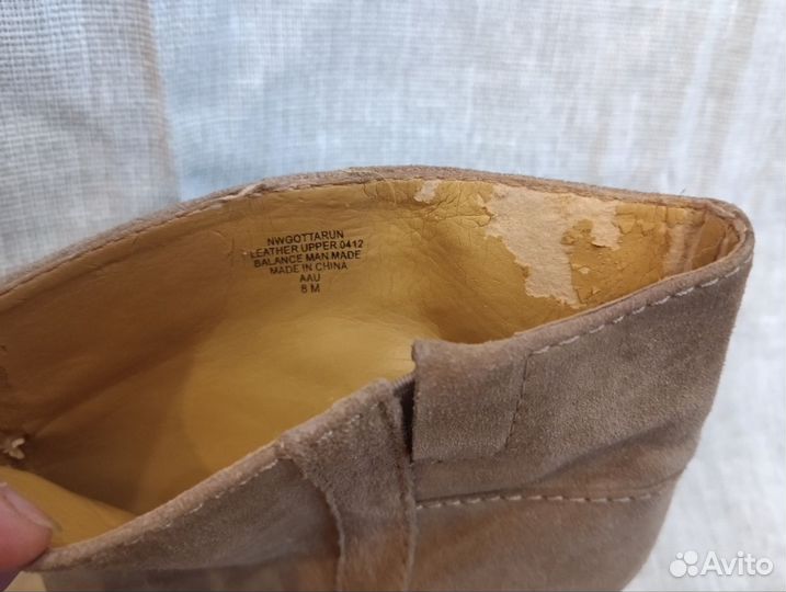 Полусапожки демисезонные замша 36