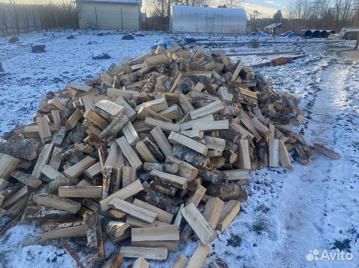 Дрова березовые. Колотые
