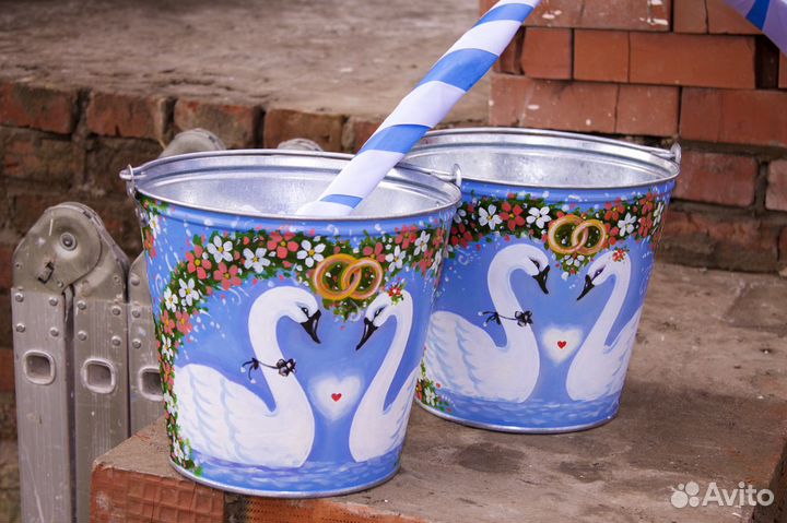 Свадебные ведра