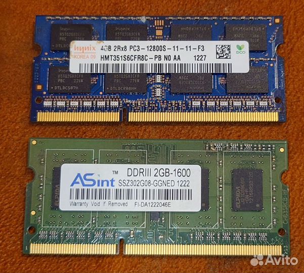 Модуль памяти DDR3 4Gb для ноутбука