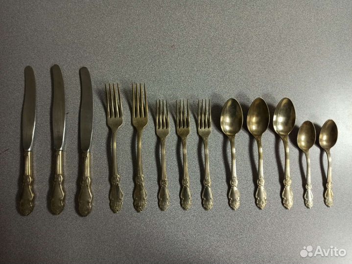 Мельхиоровые столовые приборы СССР