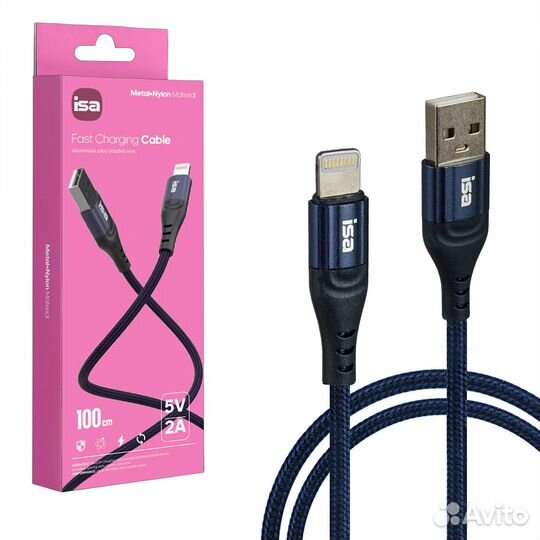 Кабель USB на Lightning 1м 2A