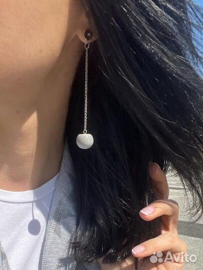 Серьги с бетоном