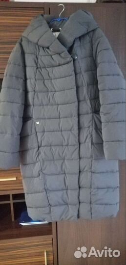 Пуховик зимний длинный женский