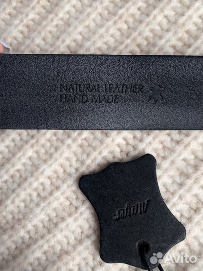 Ремень мужской из премиум-кожи ручной работы