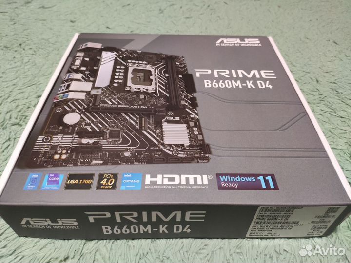 Материнская плата asus prime B660M-K D4